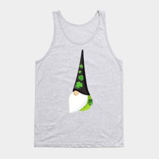 Saint Patrick's Day Gnome, Cute Gnome, Clovers Tank Top